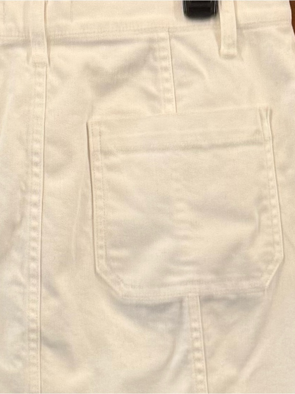 Madewell White Button Front Denim Mini Skirt - Sz 30 - Picture 5 of 6